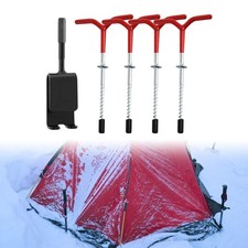 4Pcs Eis Angeln Anker Mit