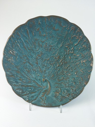 Bronze teller pfau - bronze,