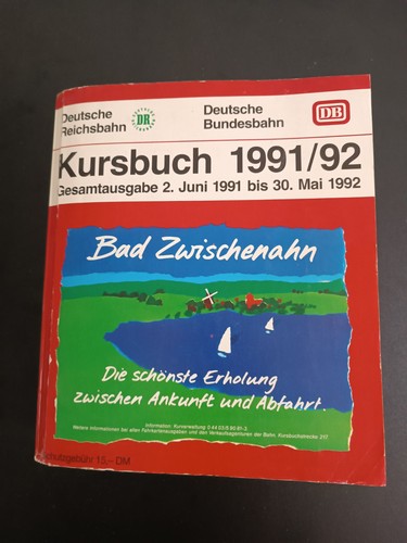 Kursbuch 1991 gesamtausgabe - kursbuch, 1991/92
