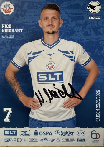 Autogrammkarte nico neidhart - autogrammkarte,