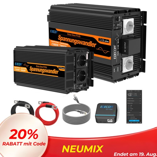 Edecoa 12v 230v reiner sinus - 12v,