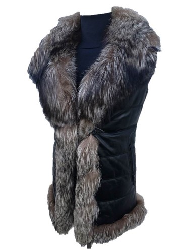 Damen lammfellweste lederweste - damen,