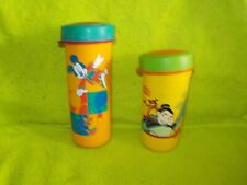 Tupperware Trinkbecher 2x Set Becher grün -ideal Kaffee to go Mickey