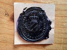 Militaria ANTIKER Wachs-SIEGEL K.B. 1.Feld-Artill.-Regim.Prinz-Regent Luitpold