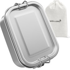 Edelstahl lunchbox eckig - edelstahl,