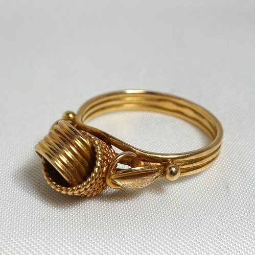 Russischer ring 583 - ring, rotgold