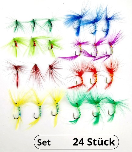 24er fliegen set fischen - 24er,
