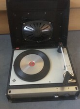 Retro Kofferplattenspieler Telefunken Musikus 108 V Vintage ungeprüft ohne Nadel