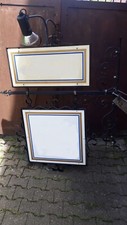 Ausleger Reklame Werbeschild Schild beidseitig mit Beleuchtung Schmiedeeisen