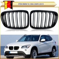 Kühlergrill Doppelsteg Performance Grill Schwarz Nieren Für BMW X1 E84 2009-2015