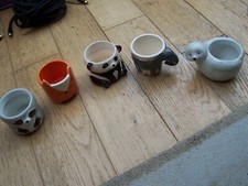 Fünf kleine Keramik Tier