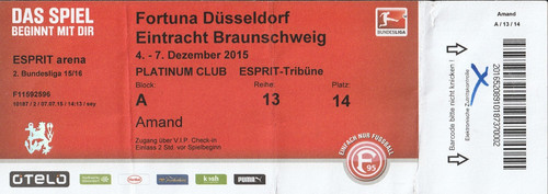 Ticket fortuna düsseldorf - ticket,