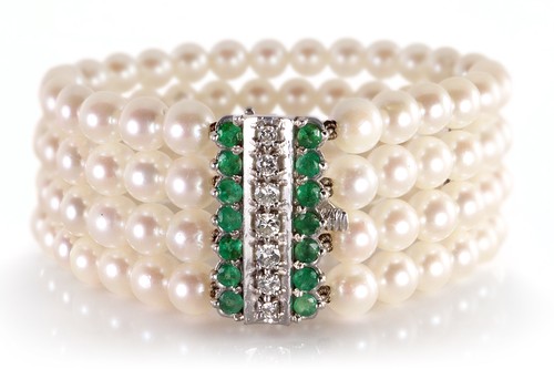Reihiges armband 108 akoya - armband,