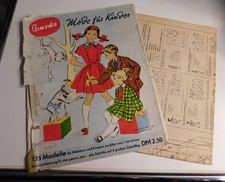 Zeitschrift Heft BURDA Mode für Kinder Schnittmuster 50er 60er gebr. Retro