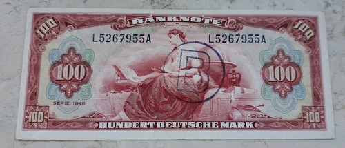 100 dm deutsche mark - 100,