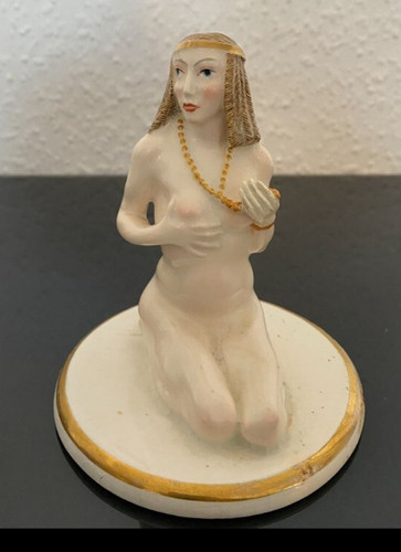 Figur keramik kniende - keramik,,