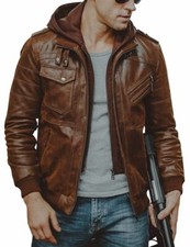 Herren Biker Vintage Brown