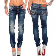 Cipo & Baxx Sexy Damen Jeans Hose Hüftjeans Skinny Slim Fit Stretch Röhre Design