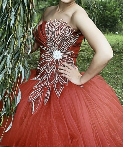 Hochzeitskleid brautkleid rot - hochzeitskleid,