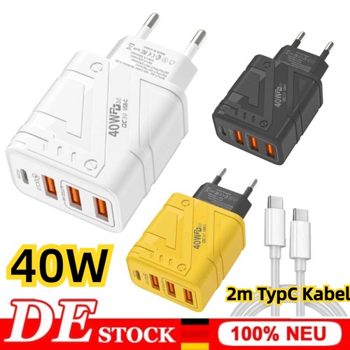 Fach schnellladegerät 40w - 4-fach,