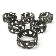 6er Satz Serviettenringe aus