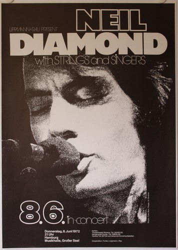 Neil diamond poster plakat - neil, diamond,
