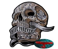 BANNER RIDE FOREVER SKULL