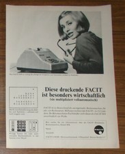 Seltene Werbung FACIT MX