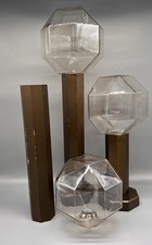 Set Midcentury Deckenleuchten LITEC GMBH BOCHUM, „Motoko Ishii“ stilisiert