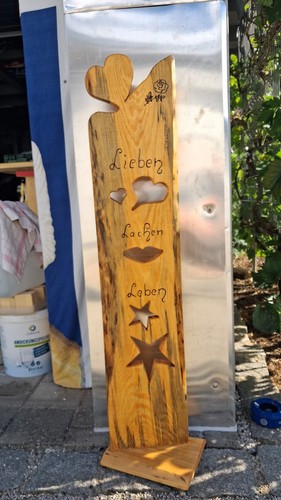 Aufsteller holz haustür - aufsteller,