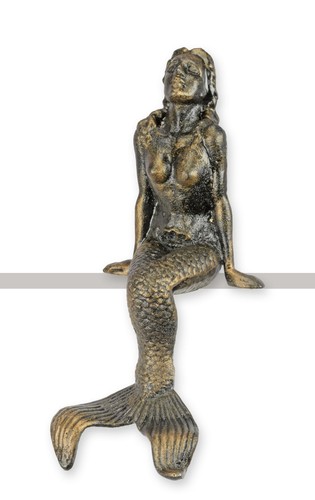 Figur meerjungfrau gusseisen - figur,