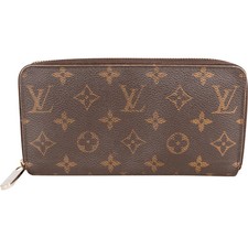 Louis Vuitton Canvas Monogram Zippy Wallet Portemonnaie Geldbörse