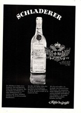 3w28092/ Alte Reklame aus 1968 – SCHLADERER Obstbranntwein