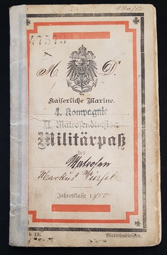 1900 militärpaß - 1900/01,