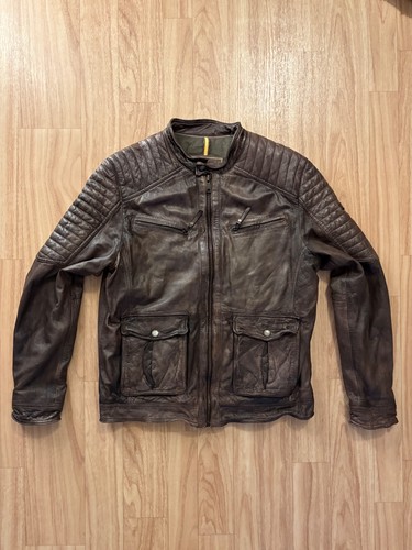 Lederjacke camel active - lederjacke,