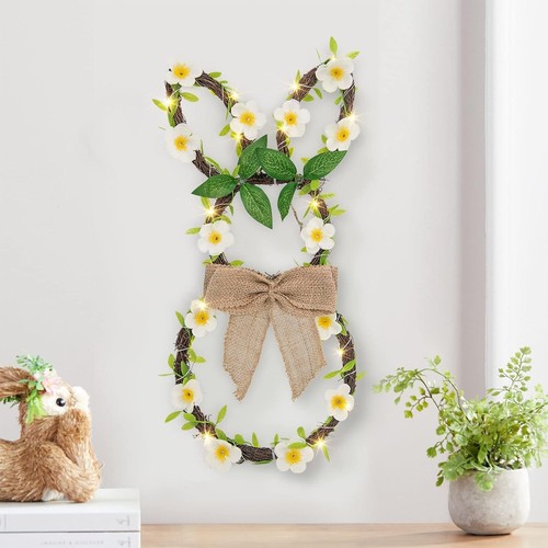 Osterkranz rattan 43cm leds - osterkranz,