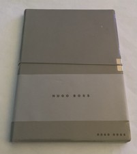 Notebook Notizbuch A5 Hugo Boss Storyline Light Grey 160 Seiten White Plain