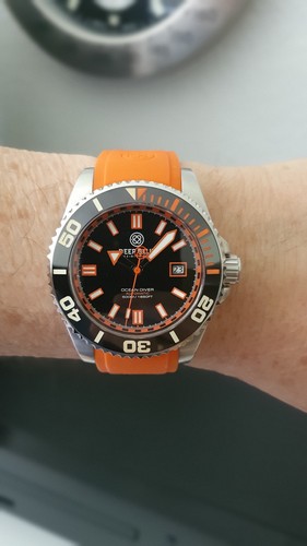 Deep blue ocean diver - deep,