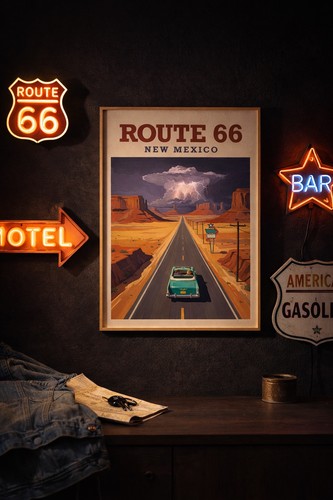 Route poster new mexico - 66, |