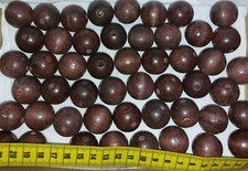 50 St. Holzperlen Holzkugeln