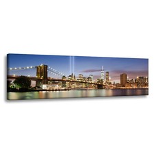 CANVAS Leinwandbilder XXL Wandbilder Kunstdruck Architektur Brooklyn-Brücke USA 