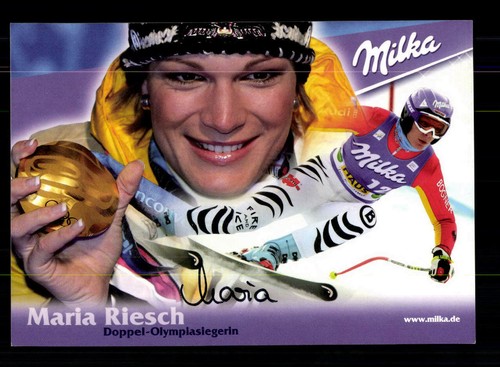 Maria riesch autogrammkarte - maria,