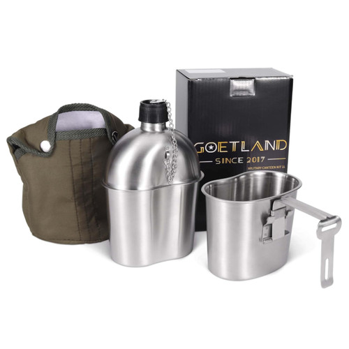 Goetland edelstahl feldflasche - edelstahl,