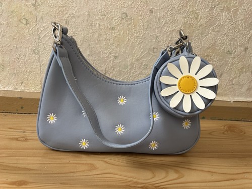 Tasche blau mit - c&a, blumen
