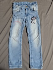 Blaue Jeans Einhorn Regembogen
