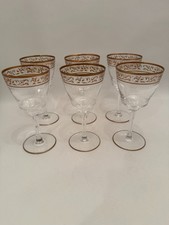 Joh. Oertel Haida 6 Rotwein Gläser Kristall Venezia Prunkglas