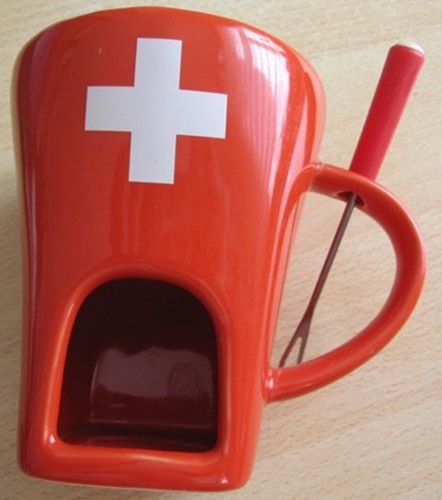 Fondue keramik becher f - fondue,