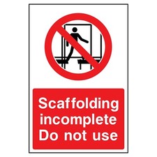 Gerüst unvollständiges