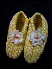 Schöne, warme Hausschuhe / Stricksocken / Socken Gr. 22-24 Neu selbstgestrickt