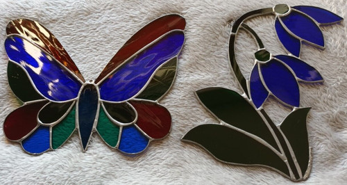 Fensterbild schmetterling und - schmetterling,